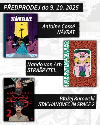 Na našem e-shopu spouštíme předprodej těchto tří novinek! Máme tady poetický příběh tematizující trauma války a...