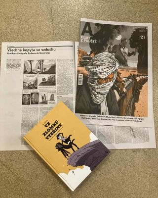 V aktuálních číslech @advojka.cz a @respektcz vyšly recenze Jana Bárty a Michaela Fialy na knihu Guy Delislea Ve zlomku...