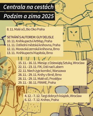 Tady nás můžete potkat s knihami v listopadu a prosinci. Již zítra budeme na festivalu @male_oci v pražském @bio_oko.